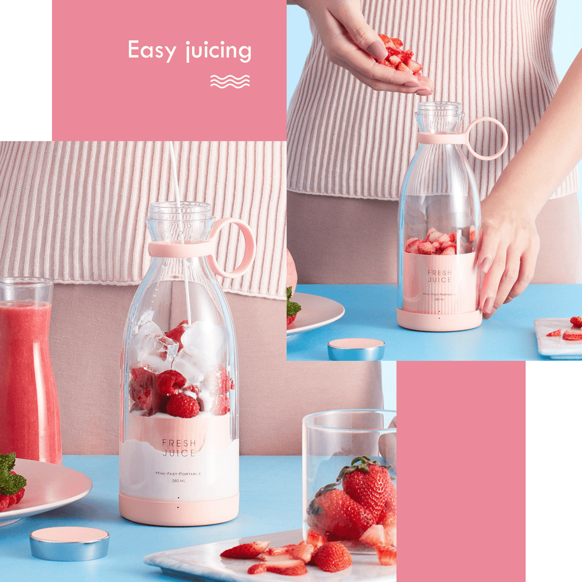 ELECTRIC PORTABLE MINI  JUICE BLANDER