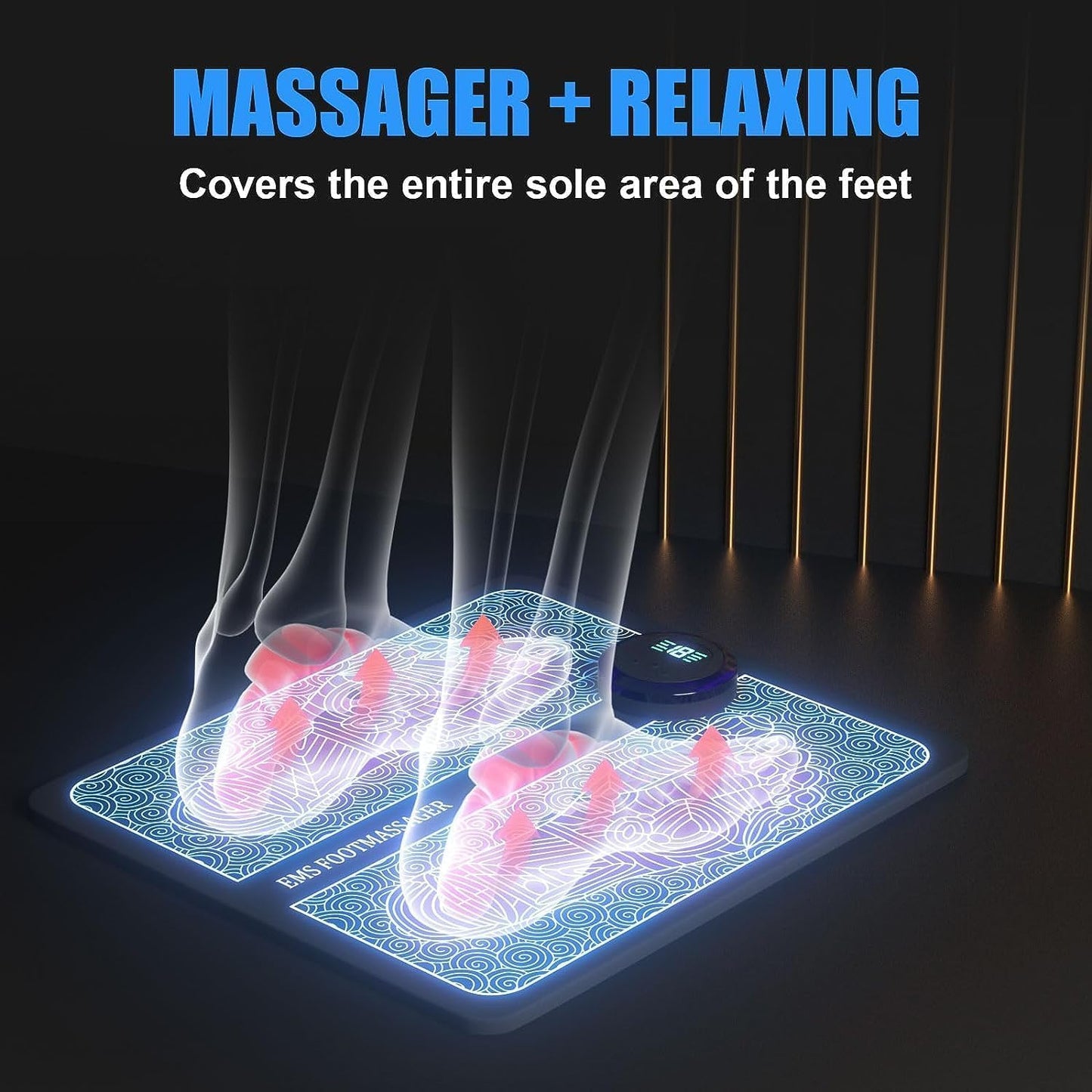 Foot Massagers for Pain and Circulation, Electric Foot Massager Mat