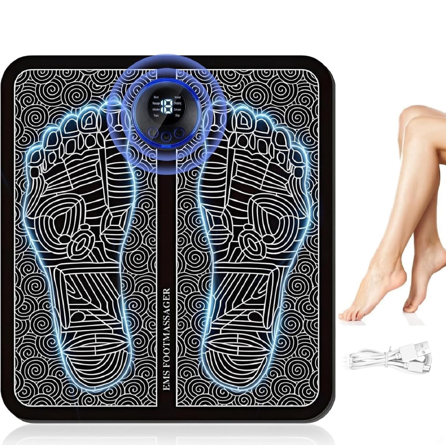 Foot Massagers for Pain and Circulation, Electric Foot Massager Mat