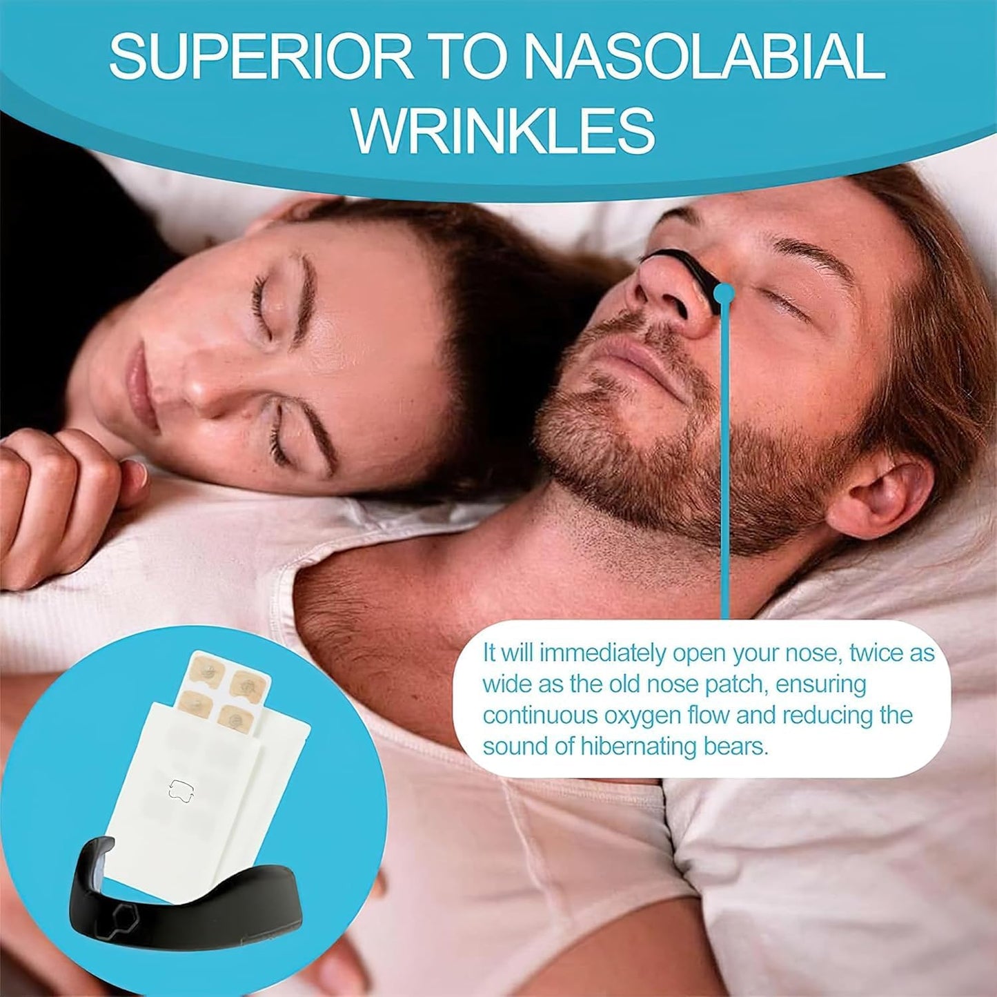 Magnetic Nasal Strips for Breathing | Anti Snoring Nose Clip