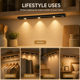 Rechargeable Motion Sensor LED Light – Wireless Under Cabinet Light with 3 Color Modes