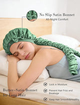 Satin Hair Bonnet for Curly Hair & Sleeping
