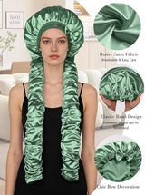 Satin Hair Bonnet for Curly Hair & Sleeping