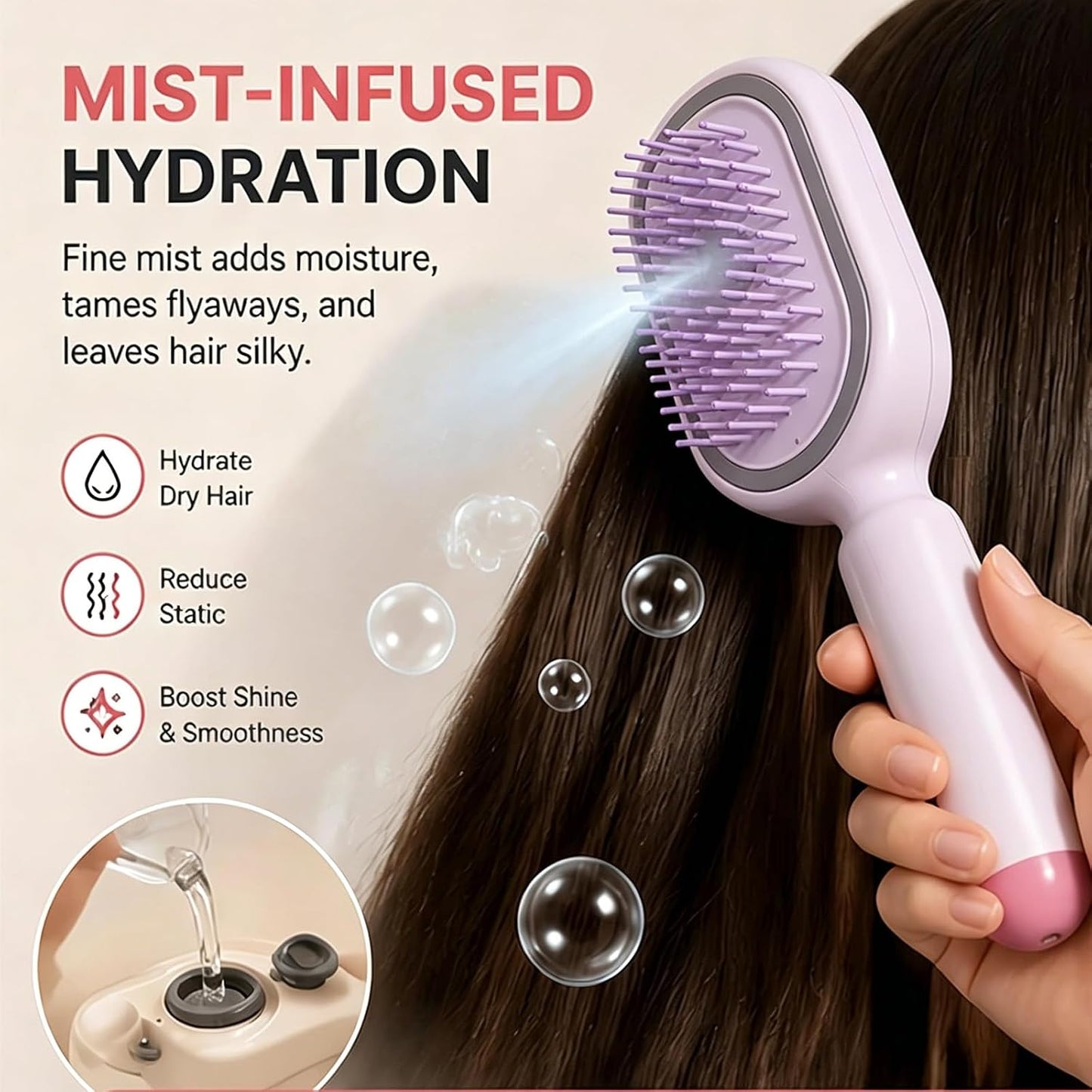 Electric Spray Air Cushion Massage Comb