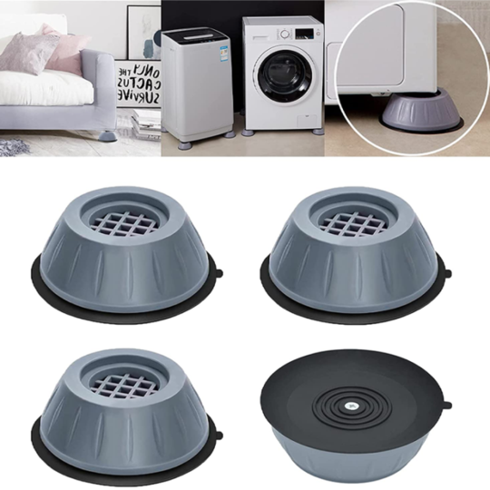 Non - Vibration Rubber Washing Machine Feet Pads ( PACK OF 4 )