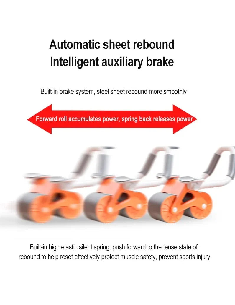 Automatic Rebound Abdominal Wheel - Workout Equipment