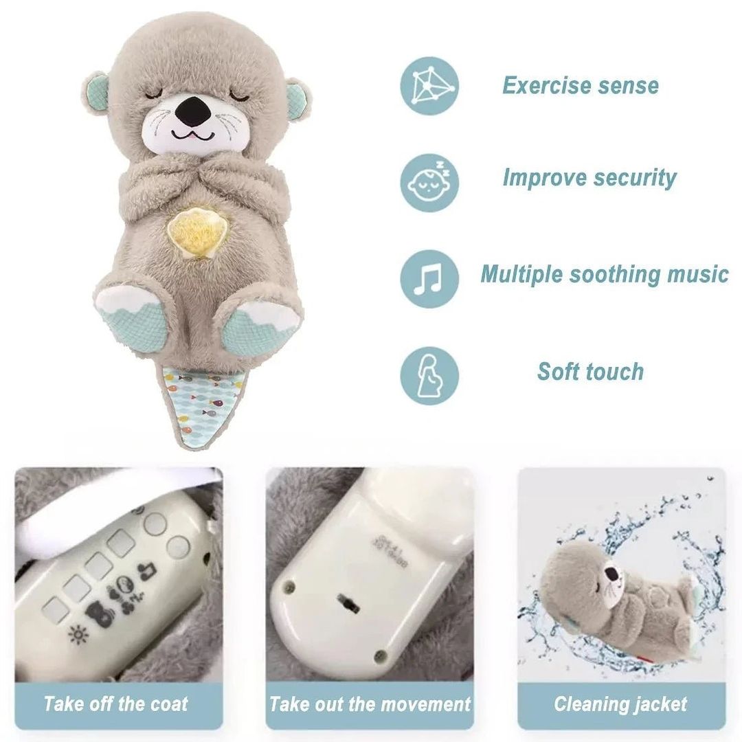 BREATHING TEDDY BEAR WITH MUSIC SOUNDS LIGHTS AND BREATHING MOTION