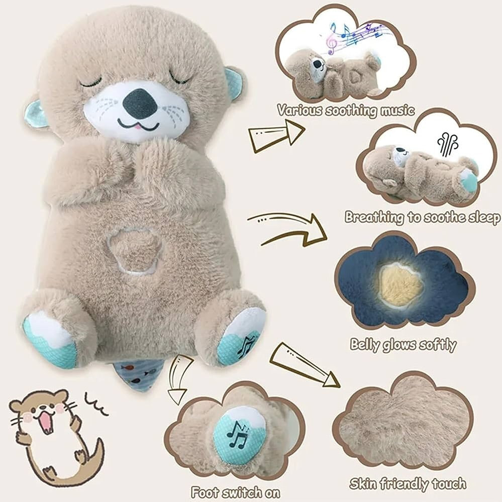 BREATHING TEDDY BEAR WITH MUSIC SOUNDS LIGHTS AND BREATHING MOTION